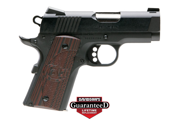 COLT DEFENDER 45ACP 3" FRONT NIGHT SIGHT 7RD ALLOY BLUE G10 - for sale