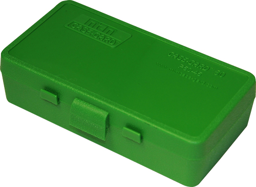 mtm case-gard - Ammo Box - P50 LGE HNDGN AMMO BOX 50RD - GREEN for sale