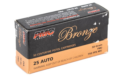 PMC BRNZ 25ACP 50GR FMJ 50/1000 - for sale