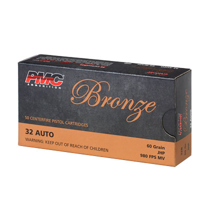 PMC BRNZ 32ACP 60GR JHP 50/1000 - for sale