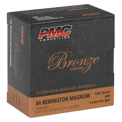 PMC BRNZ 44MAG 180GR JHP 25/500 - for sale