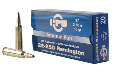 PPU 22-250REM SP 55GR 20/200 - for sale