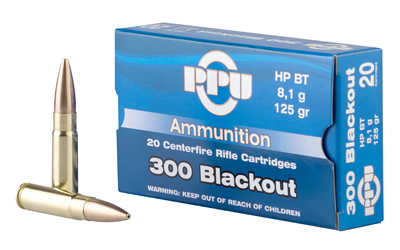 PPU 300 AAC 125GR FMJ 20RD 50BX/CS - for sale