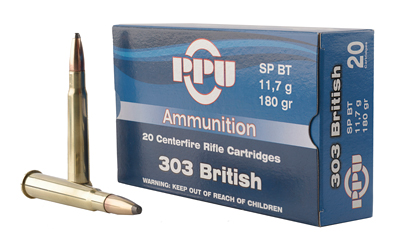 PPU 303 BRITISH 180GR JSP 20RD 10BX/CS - for sale