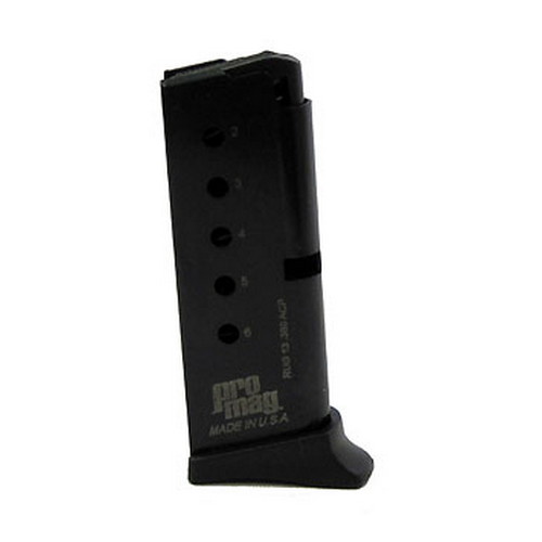 PROMAG RUGER LCP 380ACP 6RD BL - for sale