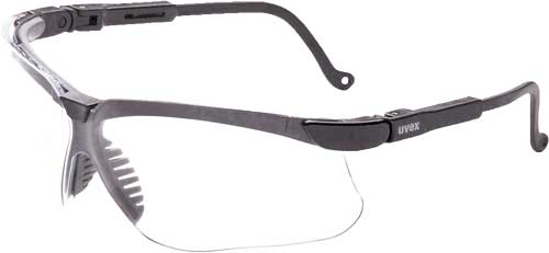 howard leight - Uvex - GENESIS BLK FRM/CLEAR LENS GLASSES for sale