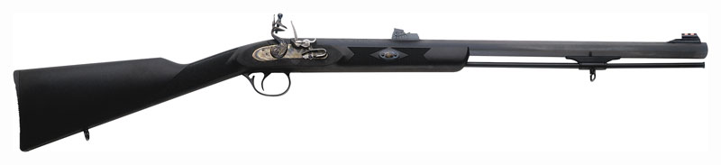 TRADITIONS DEERHUNTER RIFLE 50 CAL 24" FLINTLOCK BLUE/SYN - for sale
