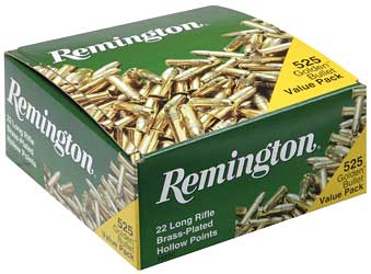 REMINGTON 22 LR HIGH VELOCITY 36GR LEAD HP 525RD 12BX/CS - for sale