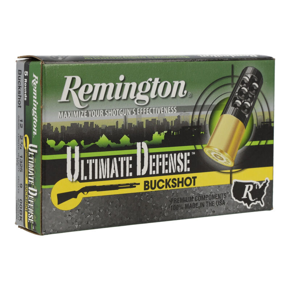 REMINGTON ULTIMATE DEFENSE 12GA 2.75" 00 BUCK 5RD 20BX/CS - for sale