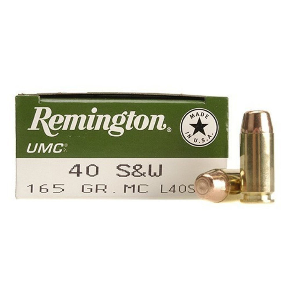 REMINGTON UMC 40 SW 165GR FMC TRUNCATED CONE 50RD 10BX/CS - for sale