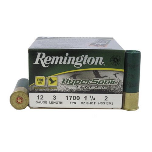 REMINGTON HYPERSONC 12GA 3" #2 1700FPS 1-1/4OZ 25RD 10BX/CS - for sale