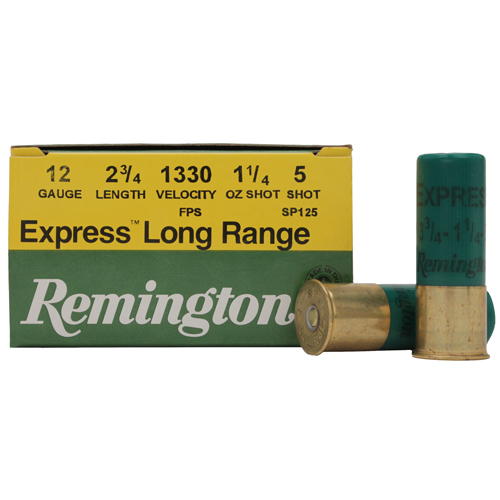 REMINGTON EXPRESS 12GA 2.75" 1-1/4OZ #5 1330FPS 25RD 10BX/C - for sale