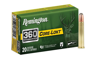 REMINGTON 360 BUCKHAMMER 180GR CORE-LOKT SP 20RD 10BX/CS - for sale
