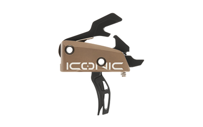 RISE TRIGGER ICONIC FDE 2-STAGE 1-2LB AR-15 W/PINS - for sale