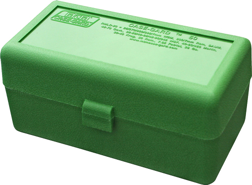 mtm case-gard - Ammo Box - 50 SER MED RIFLE AMMO BOX 50RD - GREEN for sale