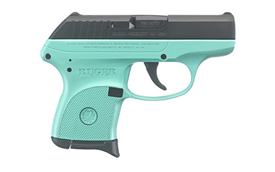 RUGER LCP 380ACP 6-SHOT FS BLUED/SLD TURQUOIS FRM (TALO) - for sale