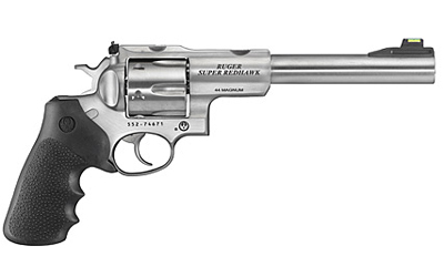 RUGER SUPER REDHAWK 44MAGNUM 7.5" AS SS GRN HI-VIZ FRNT SGT - for sale