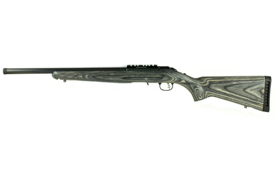 RUGER AMERICAN .22LR 10-SHOT 18" HVY BBL THREADED BLK LAMIN - for sale