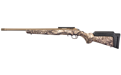 RUGER AMERICAN .22WMR BRONZE CERAKOTE GO WILD IM BRUSH CAMO - for sale