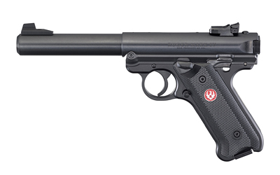 RUGER MARK IV TARGET .22LR 5.5" BULL AS BLACK PLASTIC - for sale