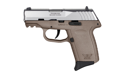SCCY CPX2-TT PISTOL GEN 3 9MM 10RD SS/FDE W/O SAFETY - for sale