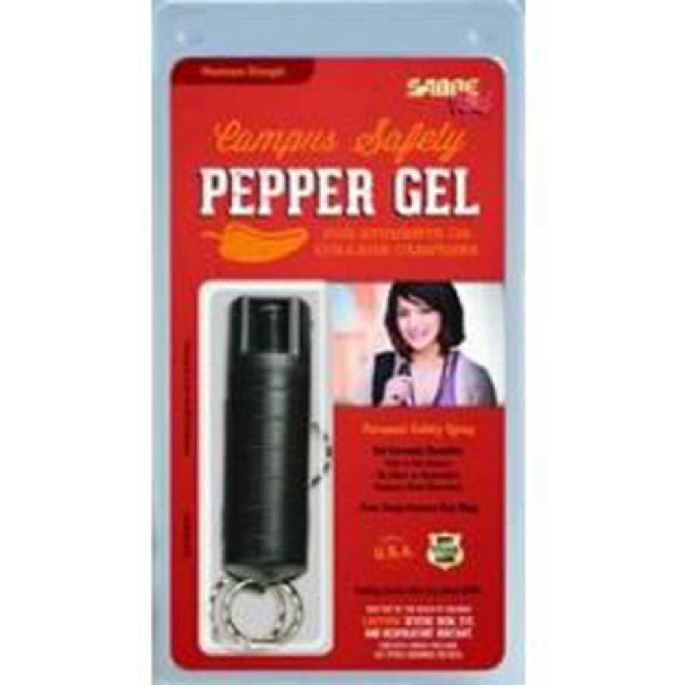 security equipment - Campus Safety Pepper Gel - SABRE RED HARDCASE .54OZ CAMPUS SAFE BLK for sale