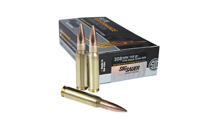 SIG 308 WINCHESTER 168GR OTM 20RD 10BX/CS - for sale