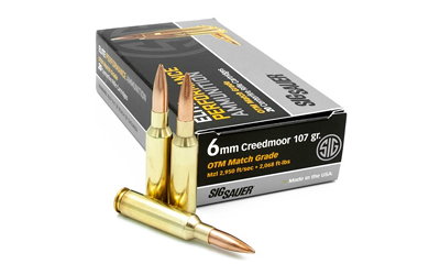 SIG 6MM CM 107GR OPEN TIP MATCH 20RD 10BX/CASE* - for sale