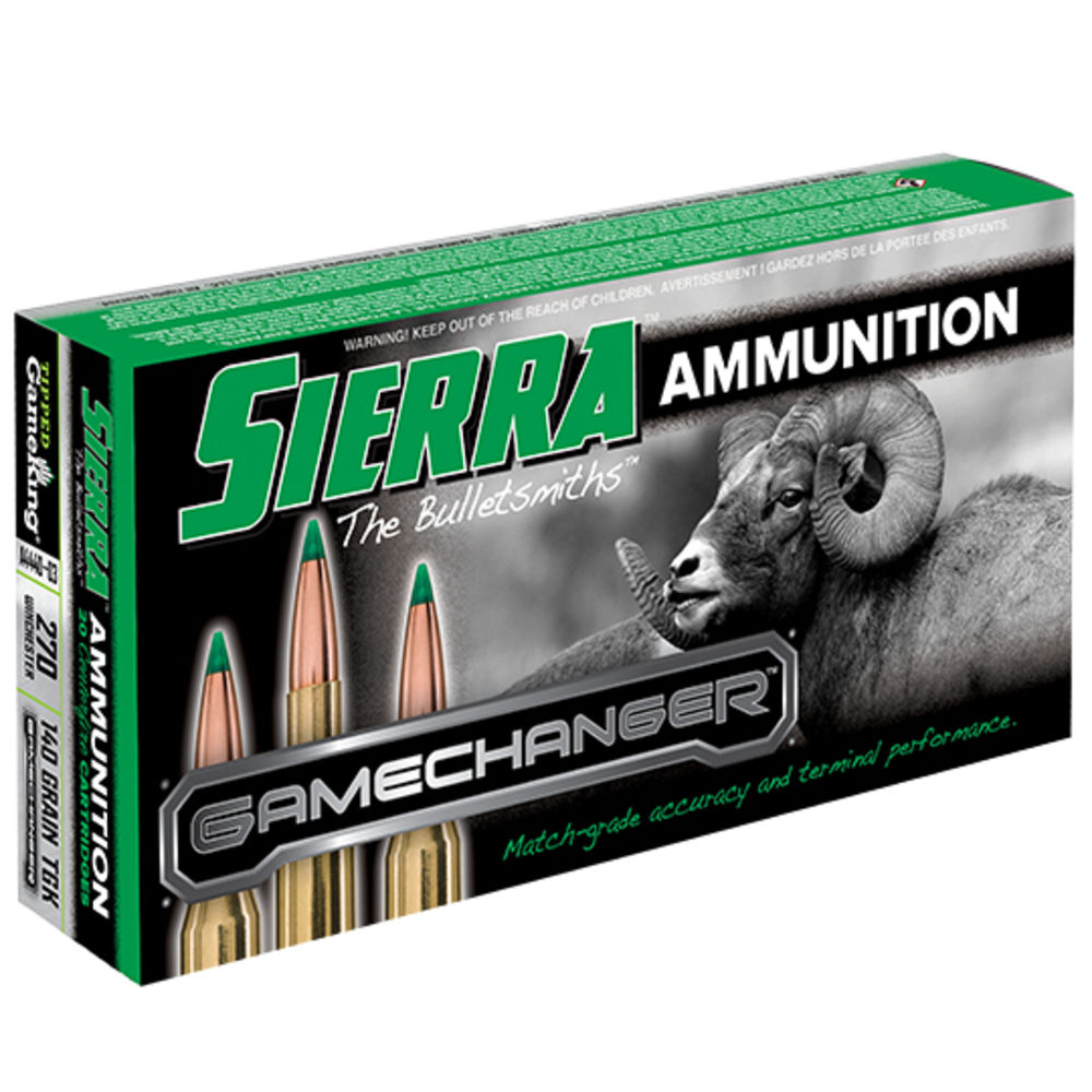 SIERRA GAMECHANGER 270 WIN 140GR TIP GAMEKING 20RD 10BX/< - for sale