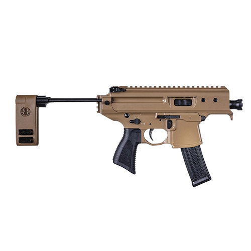 SIG MPX COPPER HEAD 9MM 3.5" 2-POSITION BRACE (1)20RD TAN - for sale