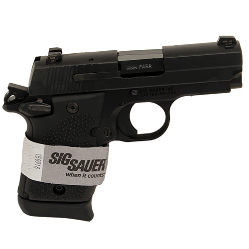 SIG P938 9MM 3" 7RD BLK RBR NS - for sale