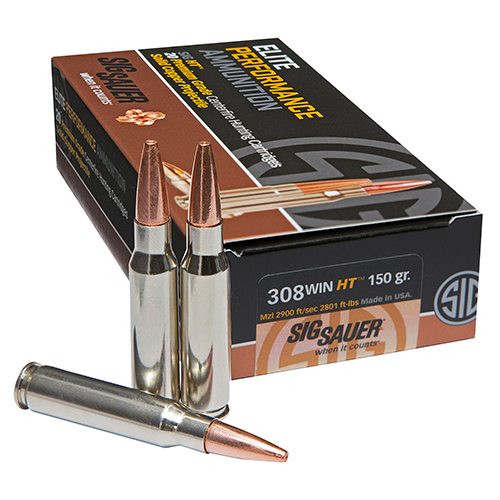 SIG AMMO 308WIN 150GR ELT HNT 20/200 - for sale