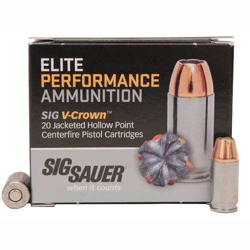 sigarms - Elite Defense - .380 Auto - AMMO V-CROWN 380 AUTO JHP 90GR 20/BX for sale