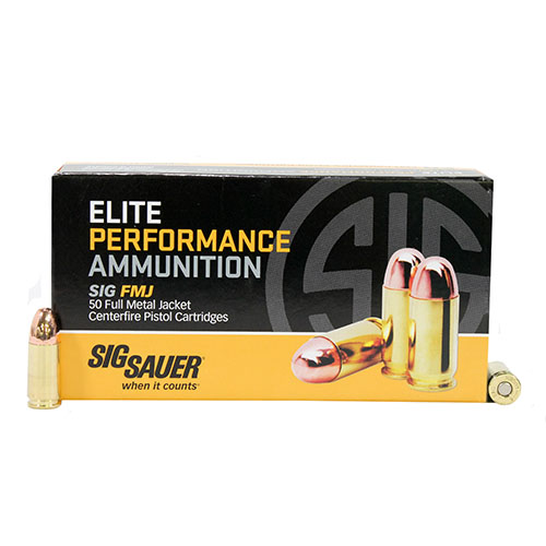 SIG 9MM LUGER 124GR FMJ 50RD 10BX/CS - for sale
