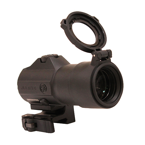 SIG OPTICS JULIET 4 MAGNIFIER 4X24 POWERCAM QR MOUNT BLACK - for sale