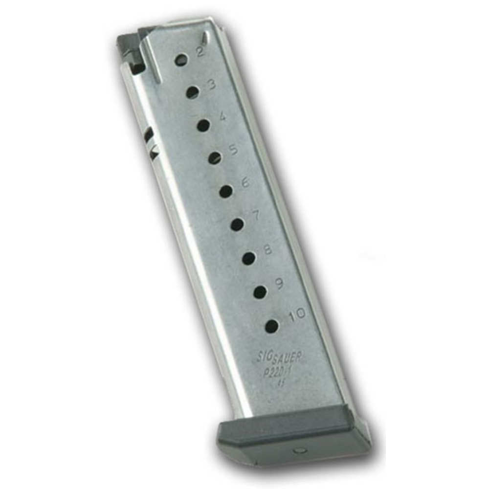 sigarms - P220 - .45 ACP|Auto - P220 45ACP SS 10RD MAGAZINE W/SLEEVE for sale