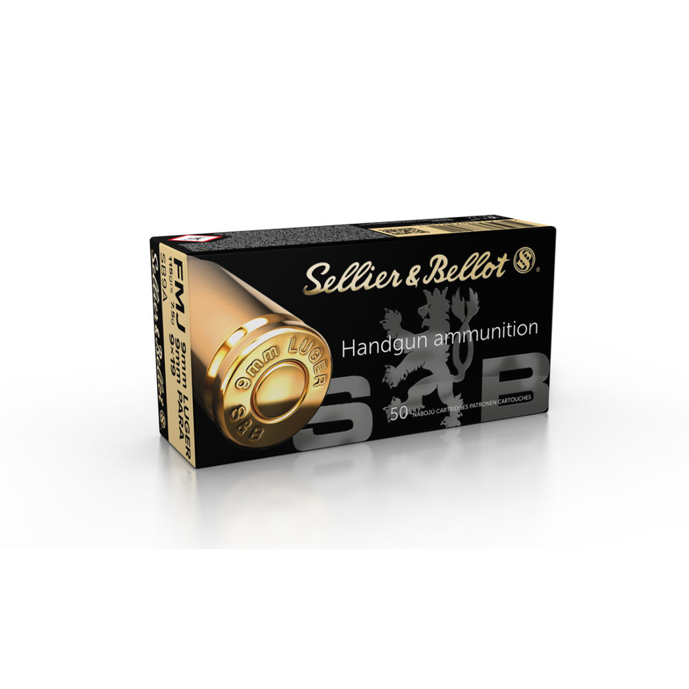 S&B 9MM LUGER 115GR FMJ 50RD 20BX/CS - for sale