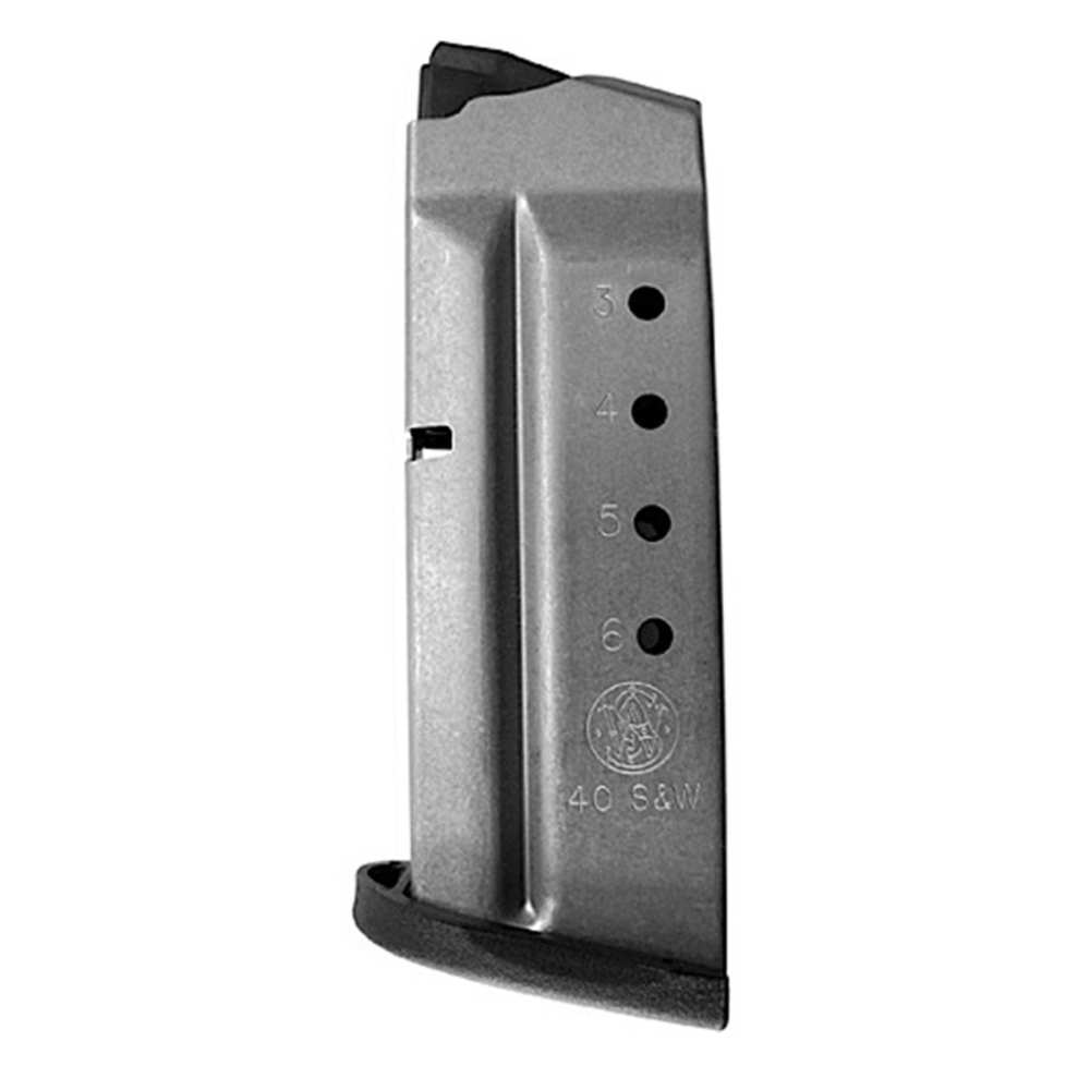 S&W MAGAZINE M&P40 SHIELD 6RD S/S-BLACK! - for sale