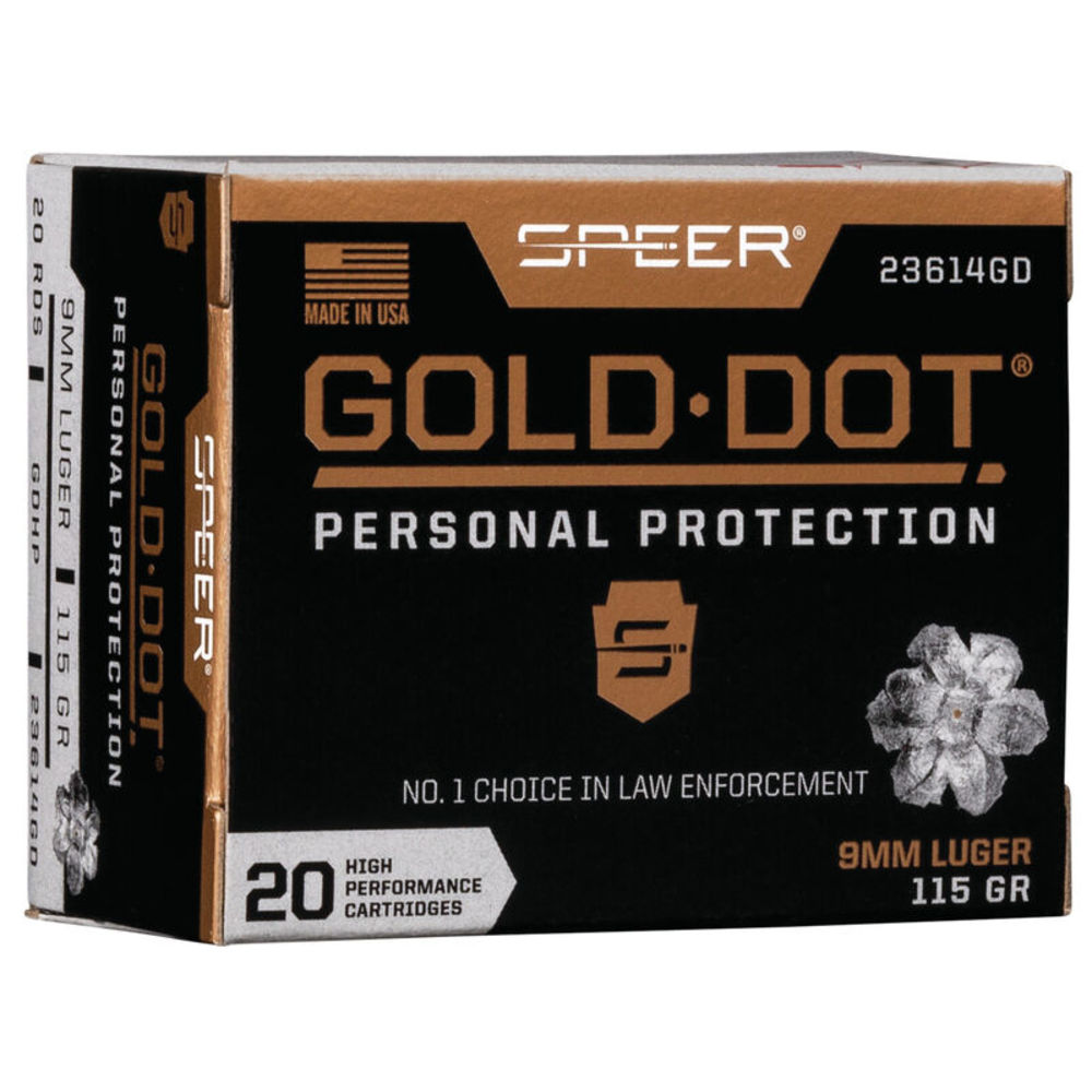 SPR GOLD DOT 9MM 115GR HP 20/200 - for sale