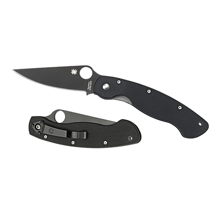 MILITARY BL/PL BLACK G-10 - for sale