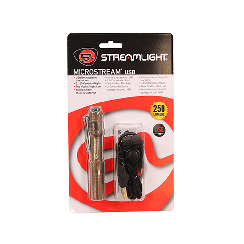 STRMLGHT MICROSTREAM USB COYOTE BRN - for sale