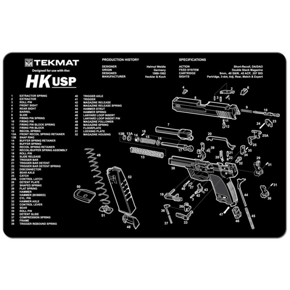 tekmat - HK USP - TEKMAT H&K USP - 11X17IN for sale