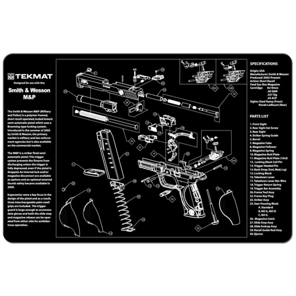 tekmat - S&W M&P - TEKMAT S&W M&P - 11X17IN for sale