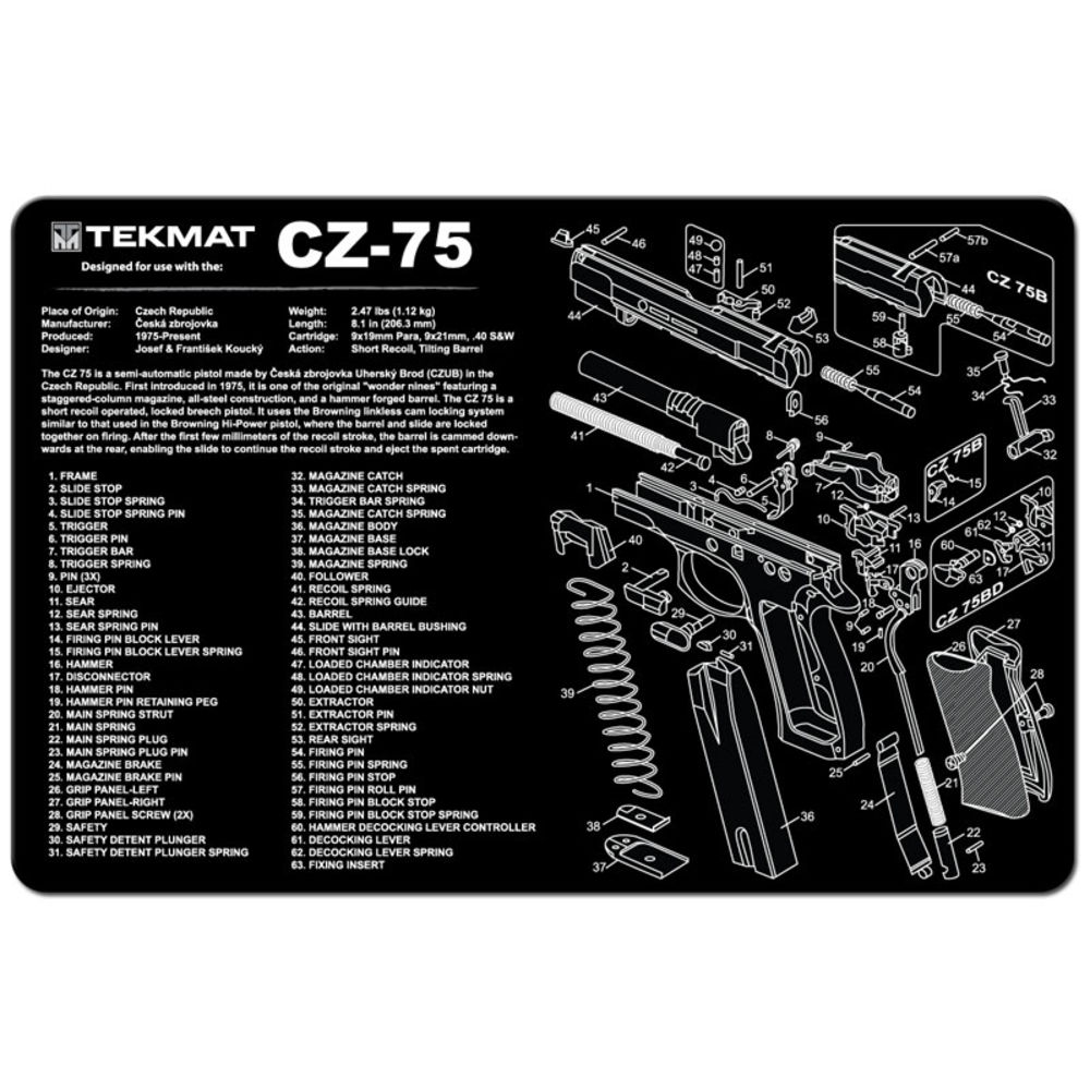 tekmat - CZ 75 - TEKMAT CZ-75 - 11X17IN for sale