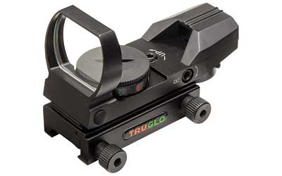 TRUGLO PANORAMIC SIGHT 4-RETICLE RED/GREEN BLACK - for sale