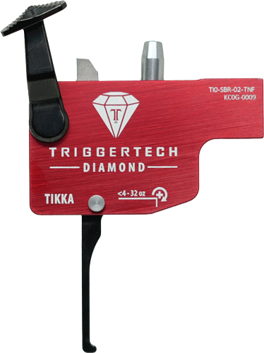 TRIGGERTECH TIKKA SINGLE STAGE BLACK DIAMOND FLAT BLACK/RED - for sale