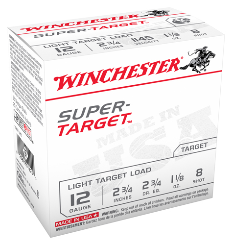 WINCHESTER TARGET 12GA 1145FPS 1-1/8OZ #8 250RD CASE LOT - for sale