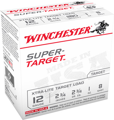 WINCHESTER SUPER TARGET 12GA 1180FPS #8 250RD  CASE LOT - for sale