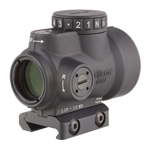 TRIJICON MRO 1X25 ADJ GREEN DOT SIGHT 2.0 MOA W/LOW MOUNT! - for sale