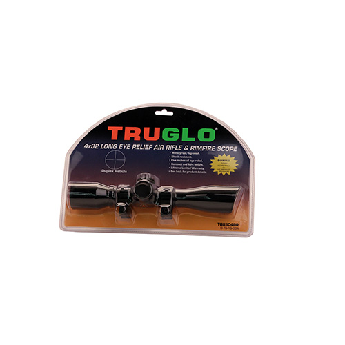 TRUGLO 4X32 DUPLEX BLK W/ 3/8" RINGS - for sale